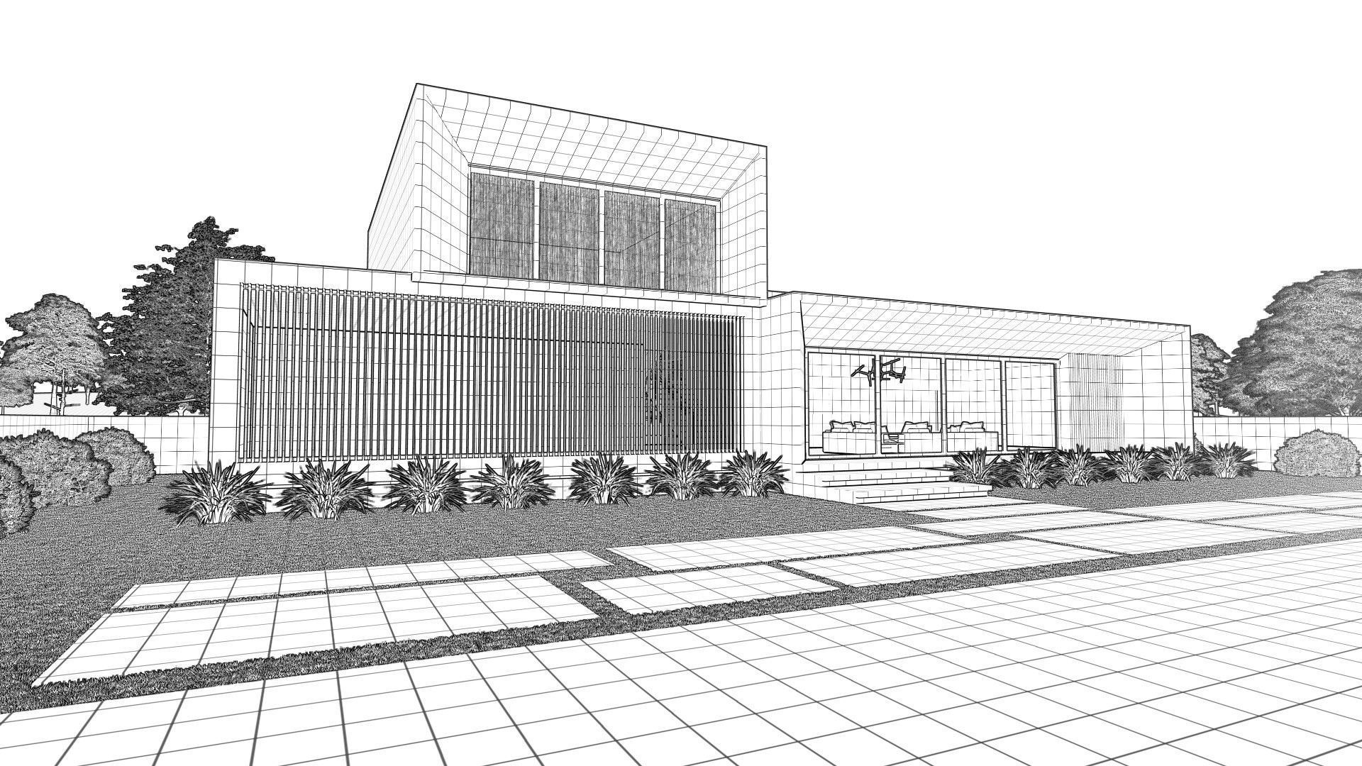 Modern House 3D model_23