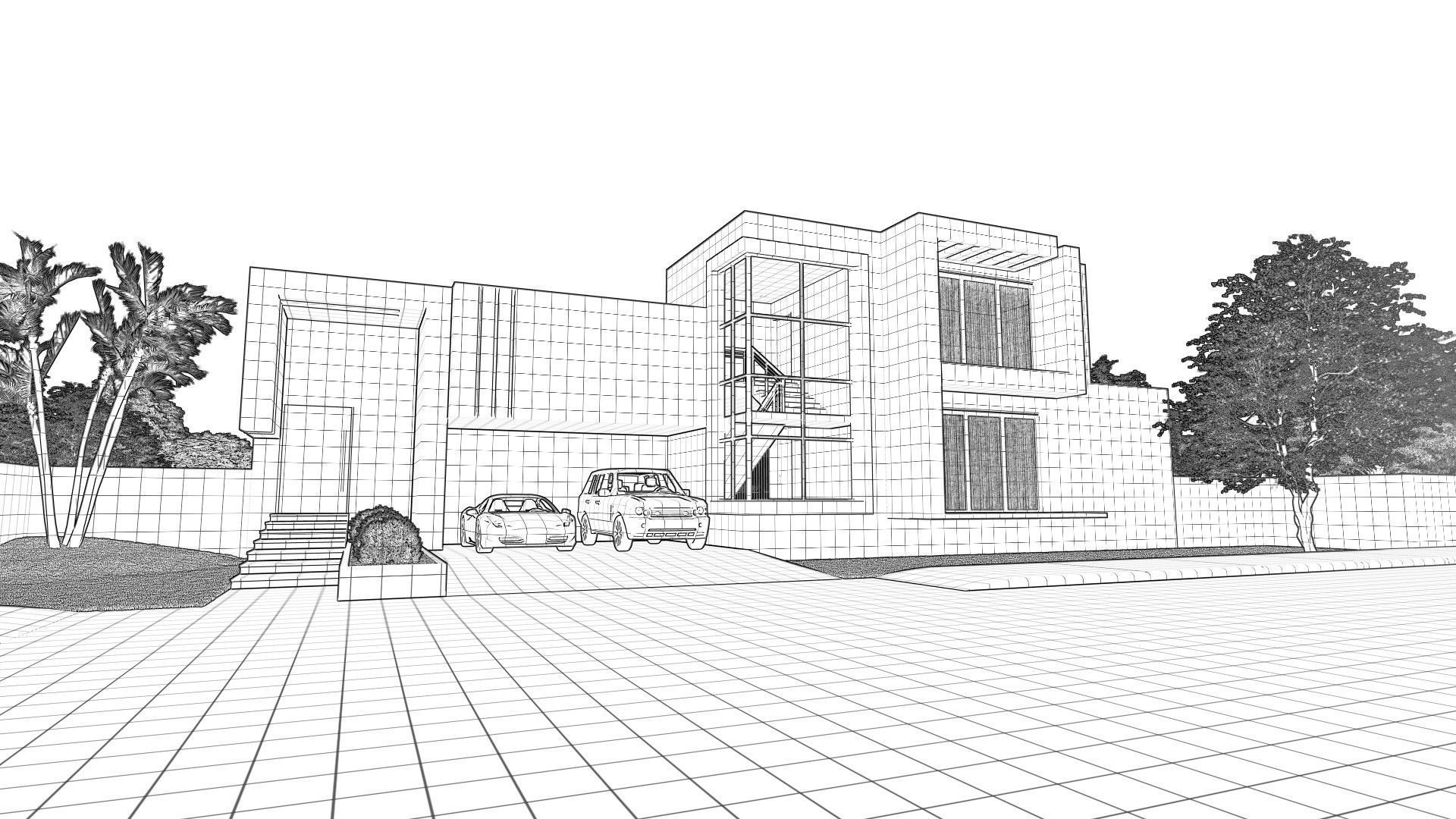 Modern House 3D model_24