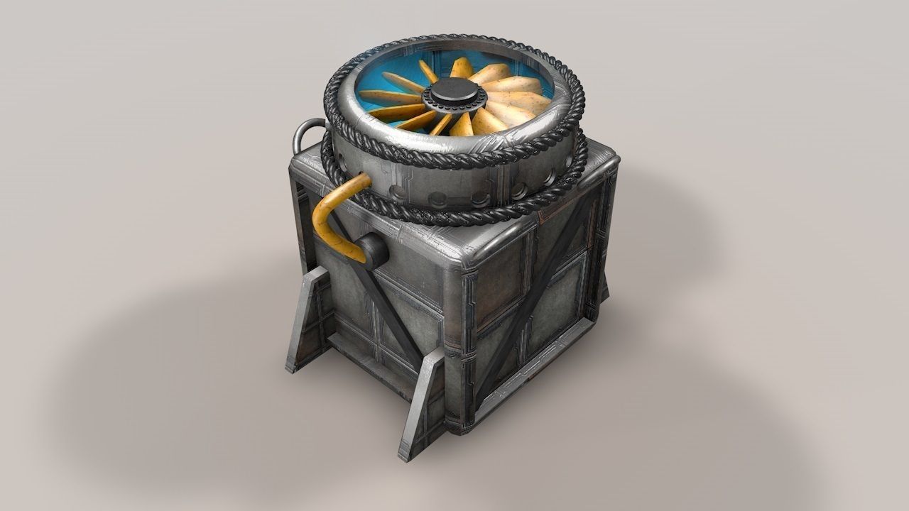 Sci Fi Objects Series - 001 Free low-poly 3D model_1