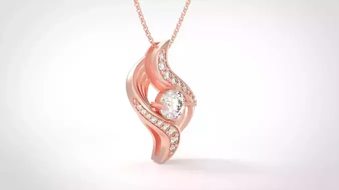 Model 340  Diamond Pendant
