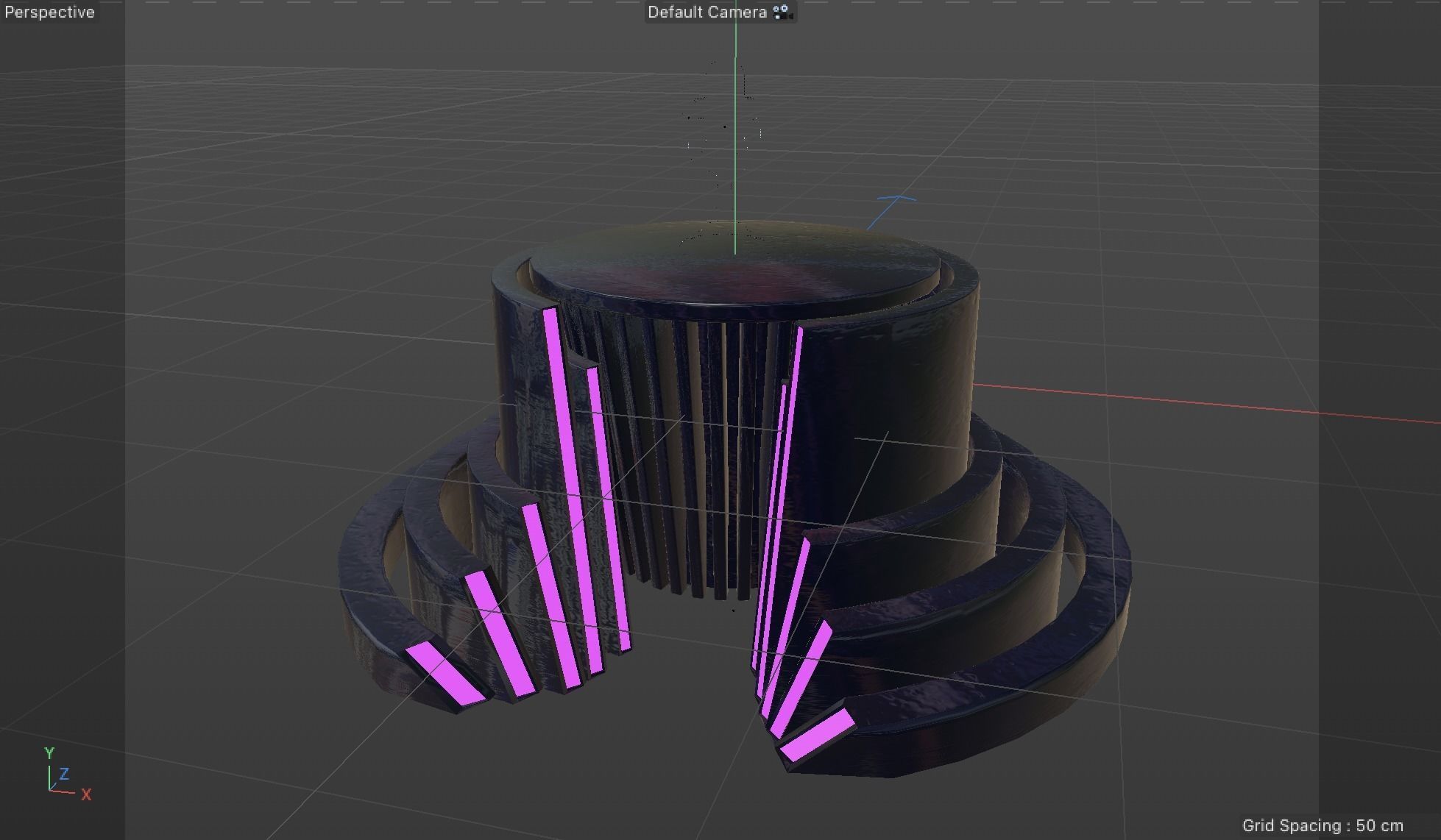 table with trophy Eurovision 2021 3D model_4