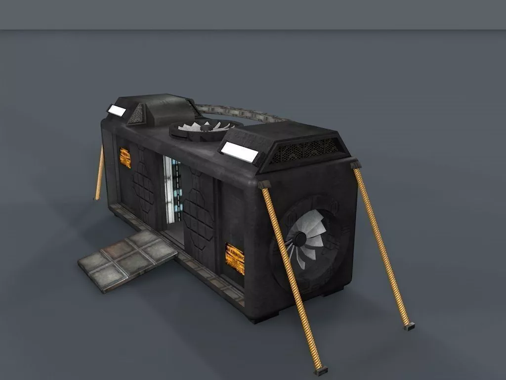 Sci Fi Objects Series - 002 Free low-poly 3D model