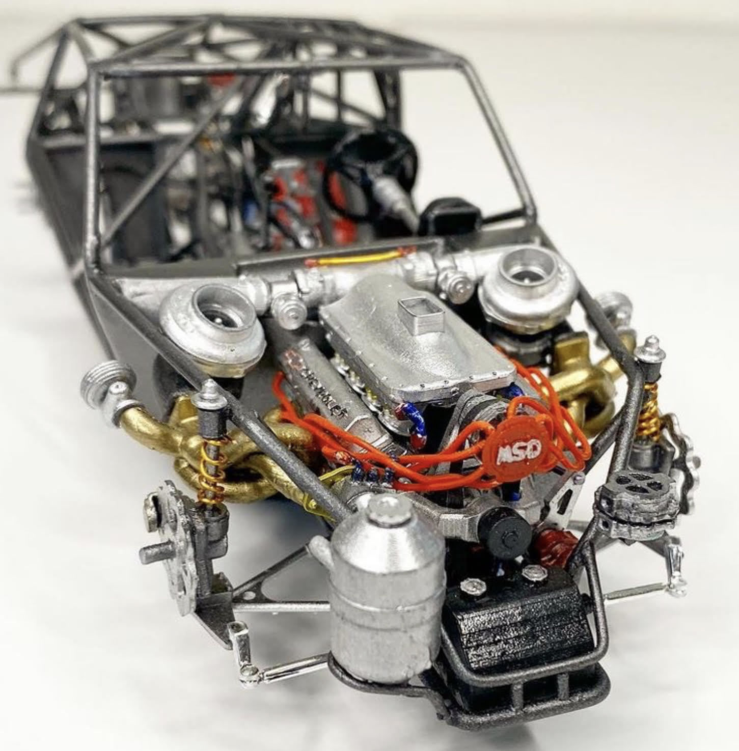 Drag Engine Jesel front belt drive magneto balancer water pump 3D print model_3