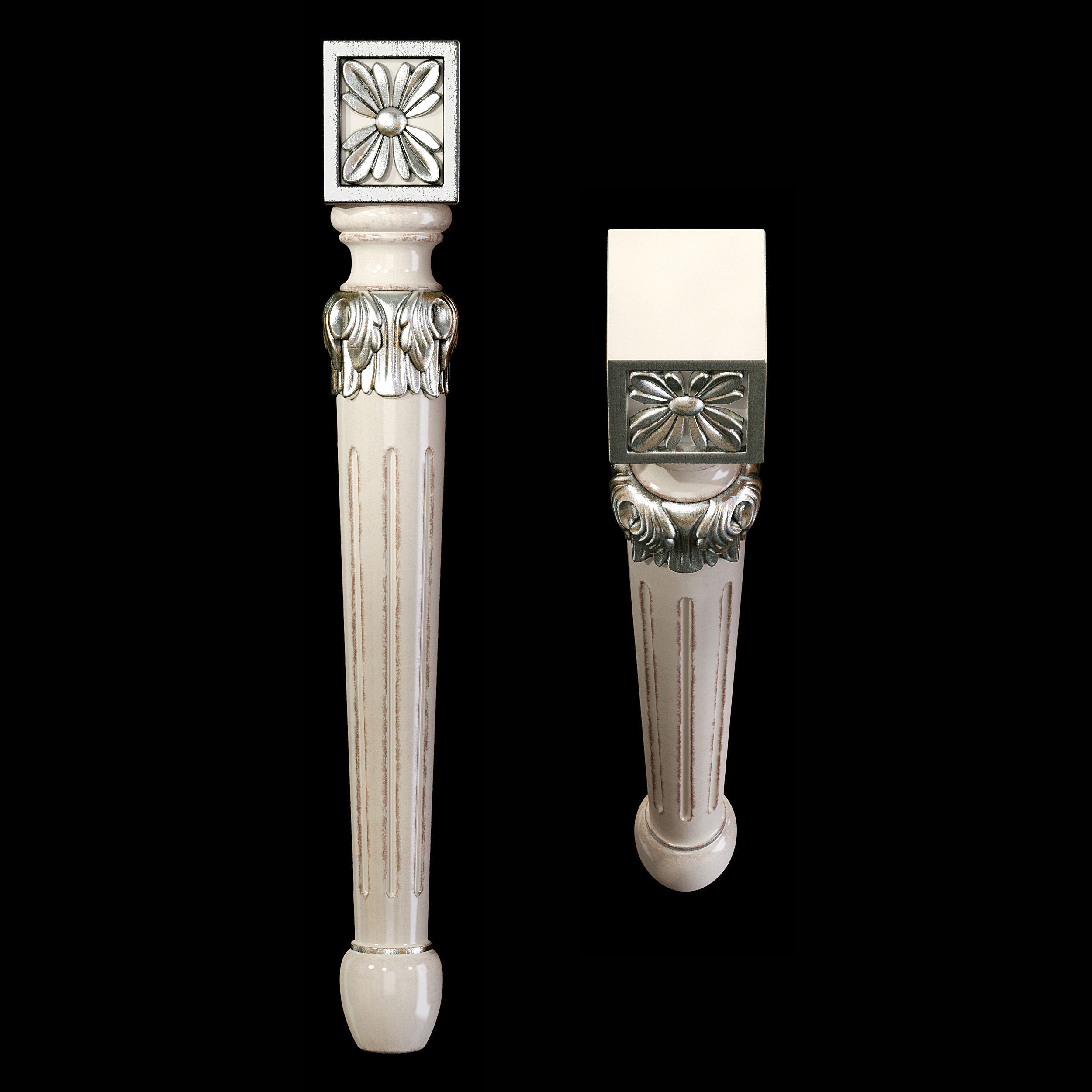 Classic leg 008 3D model_1