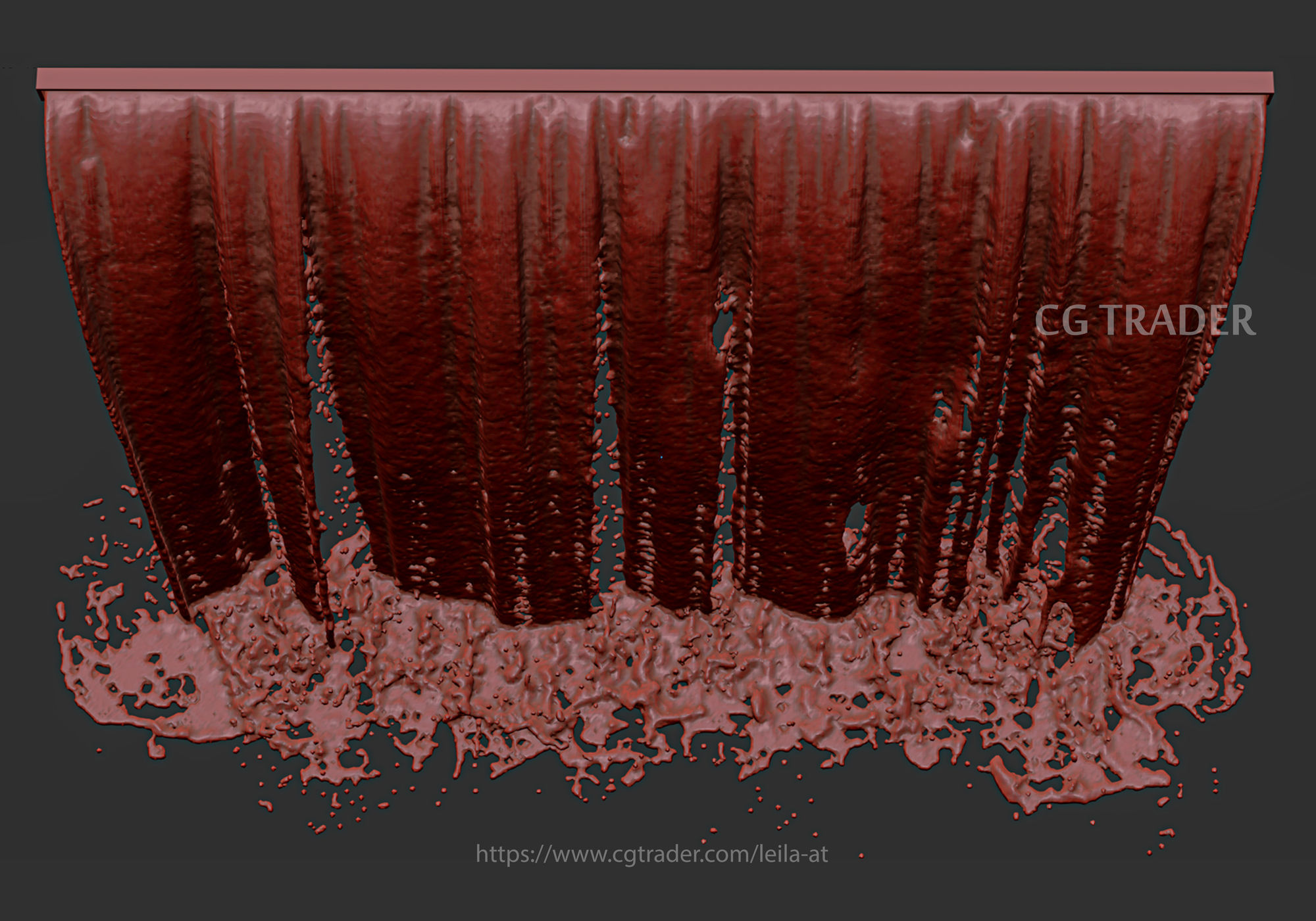 collection waterfall Fountains cascade  - 12  3D model_13