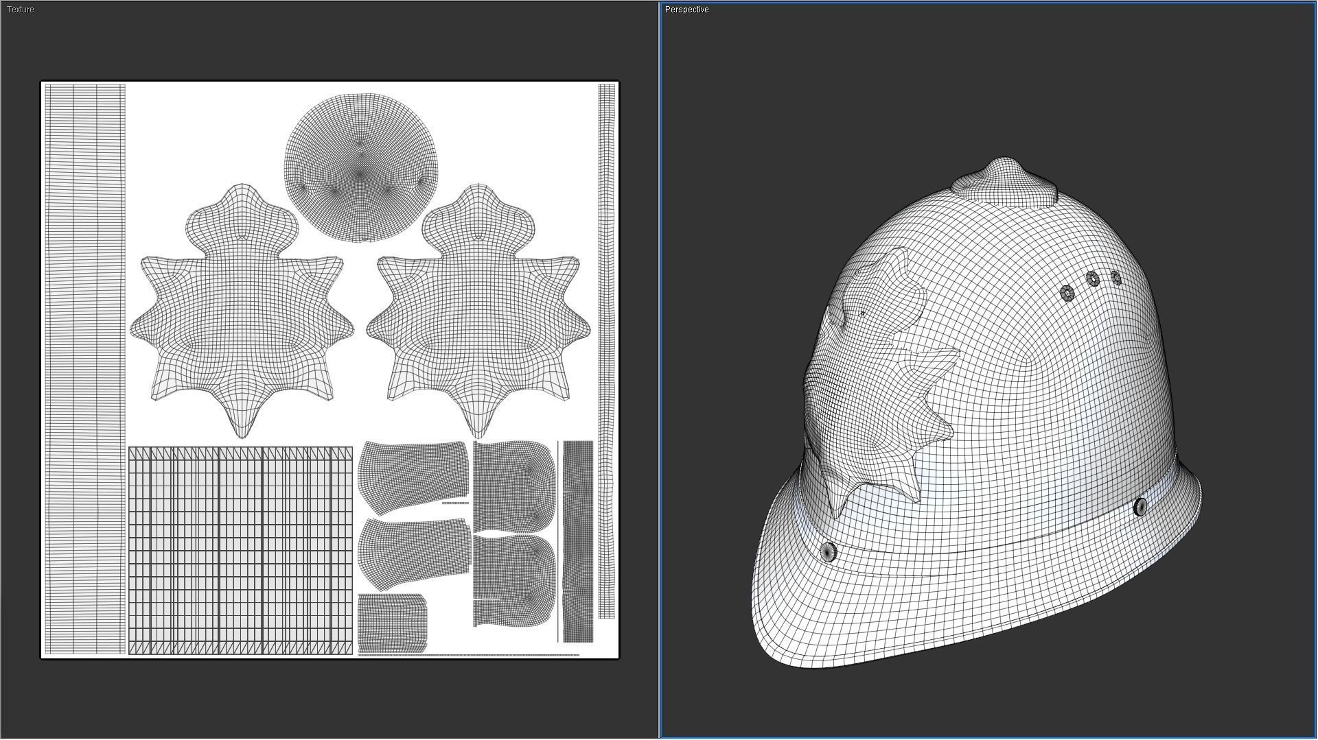 British Police Helmet Package 3D print model_18