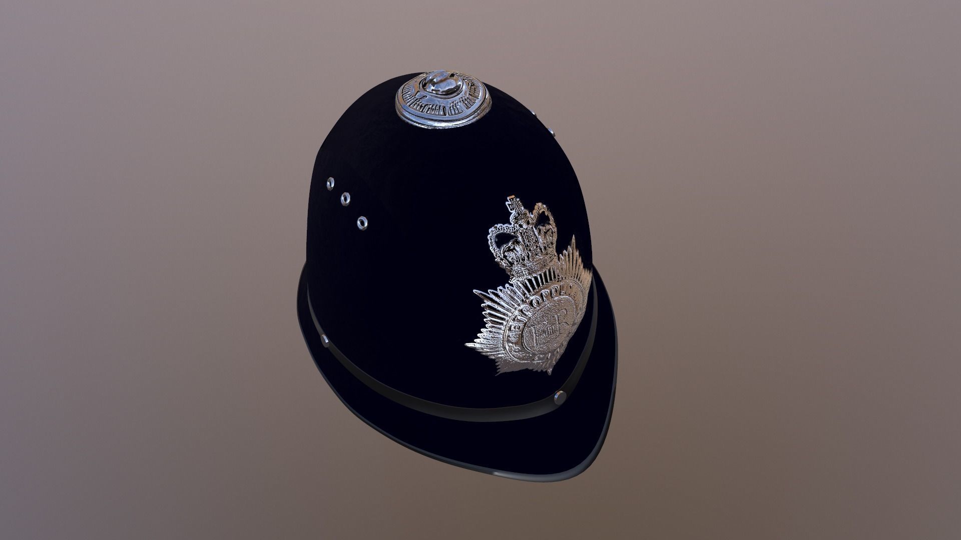 British Police Helmet Package 3D print model_6