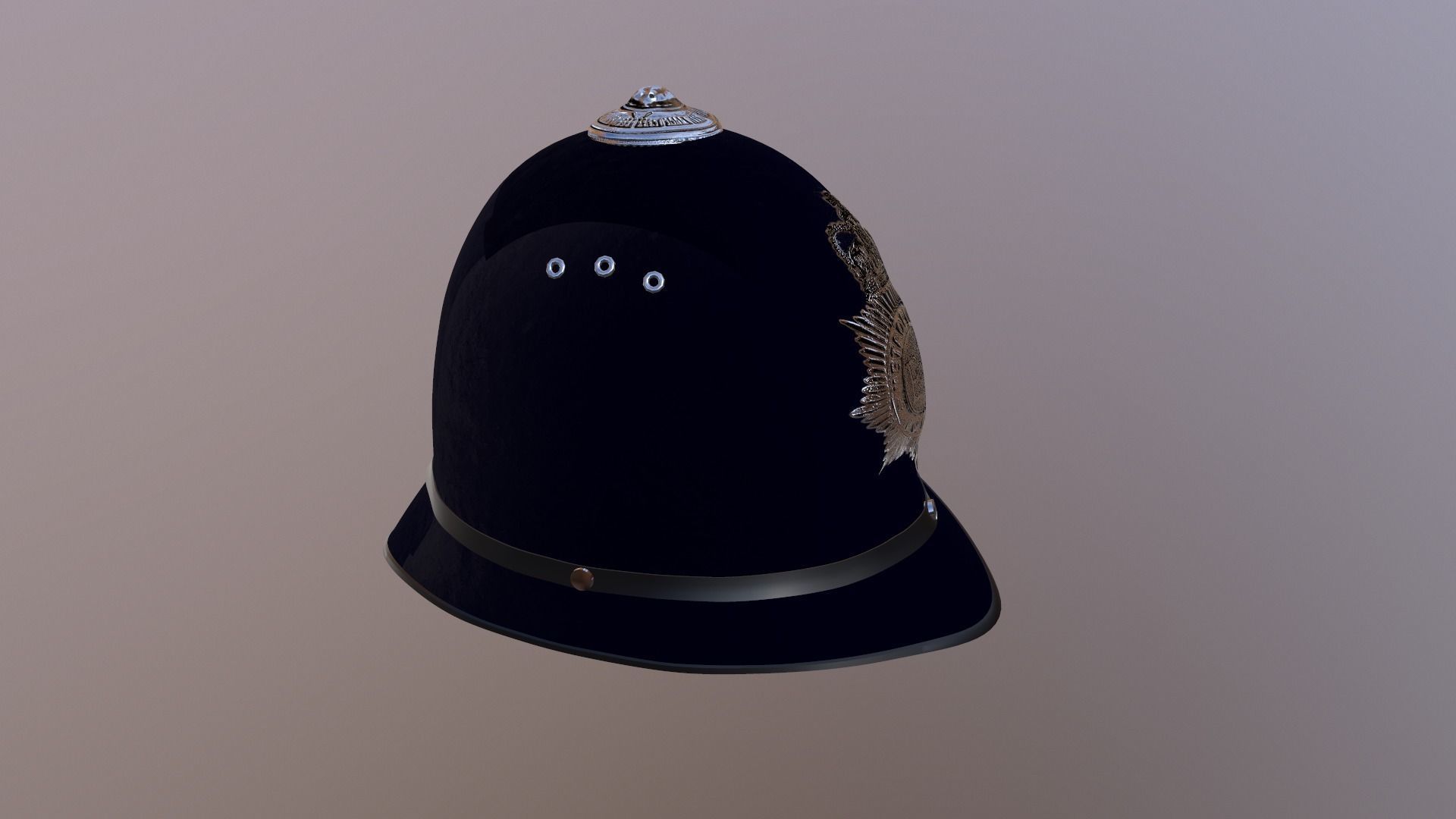 British Police Helmet Package 3D print model_4