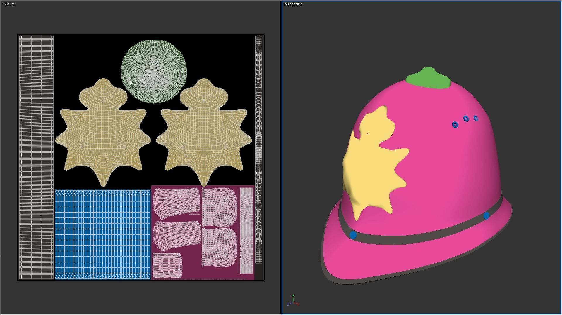 British Police Helmet Package 3D print model_3