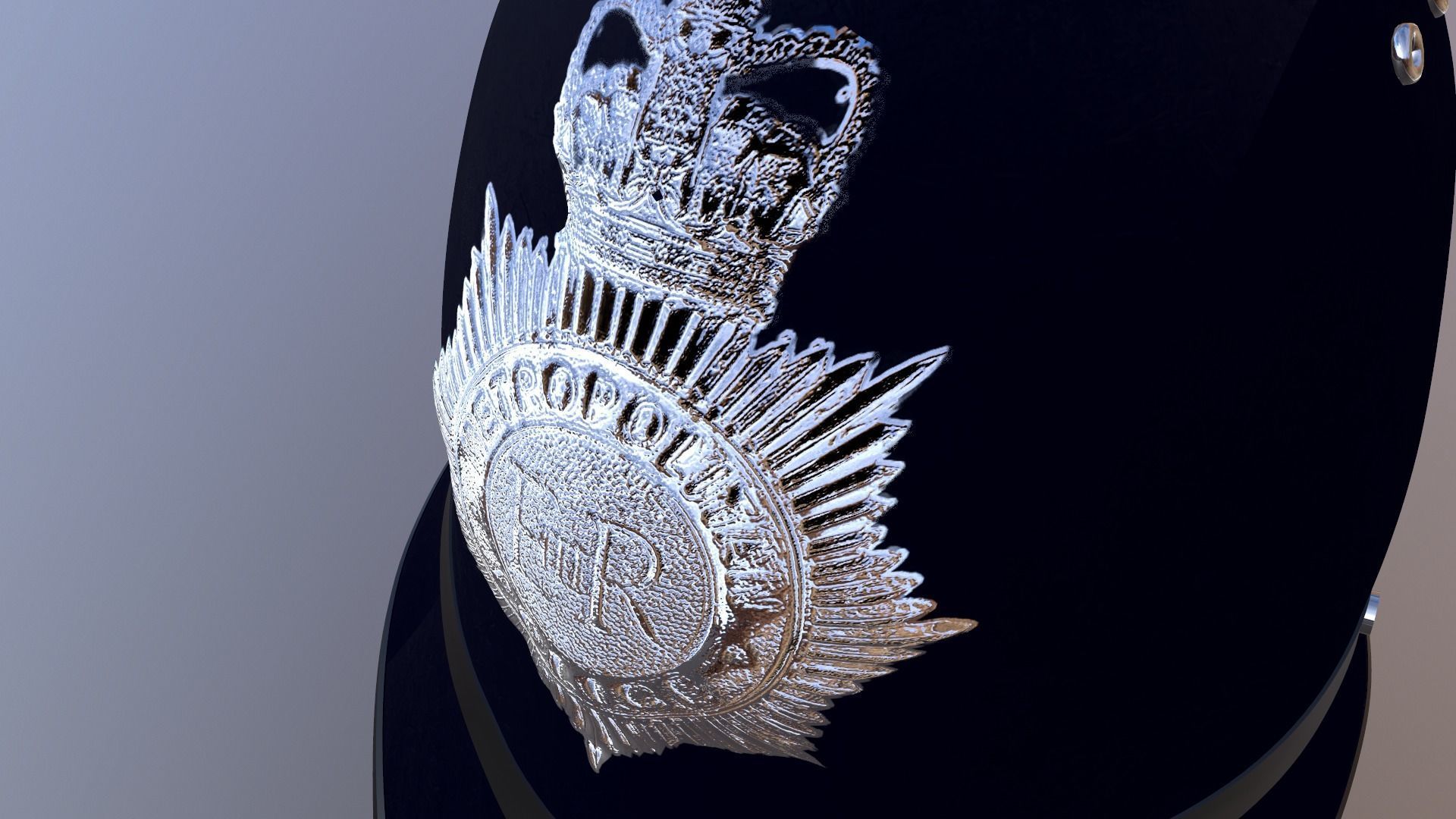 British Police Helmet Package 3D print model_25