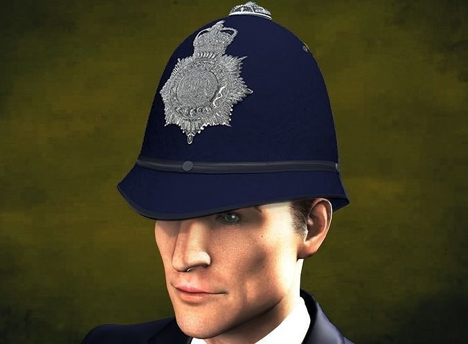 British Police Helmet Package 3D print model