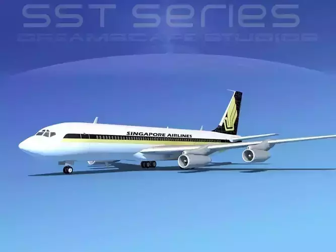 Boeing 707-320 SS Singapore Airlines