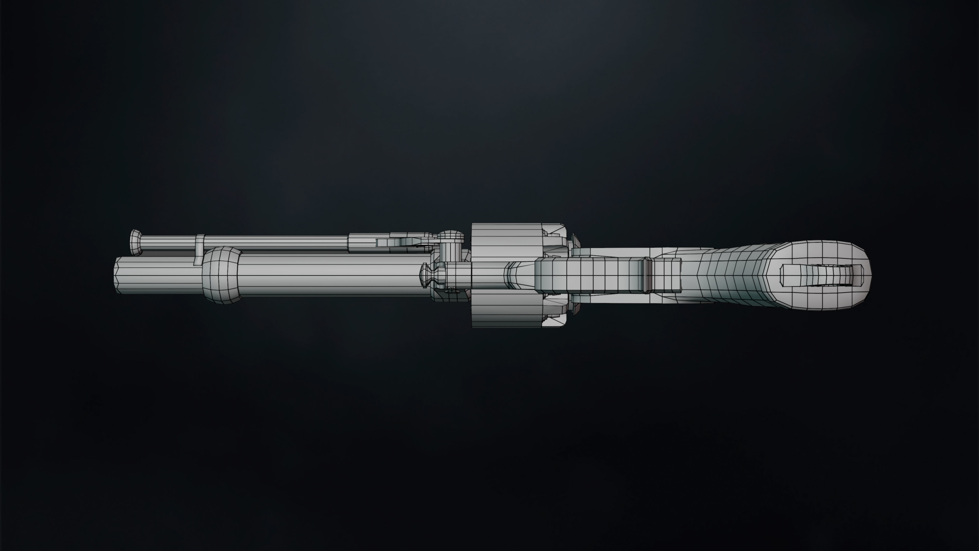 LeMat Revolver Low-poly 3D model_30