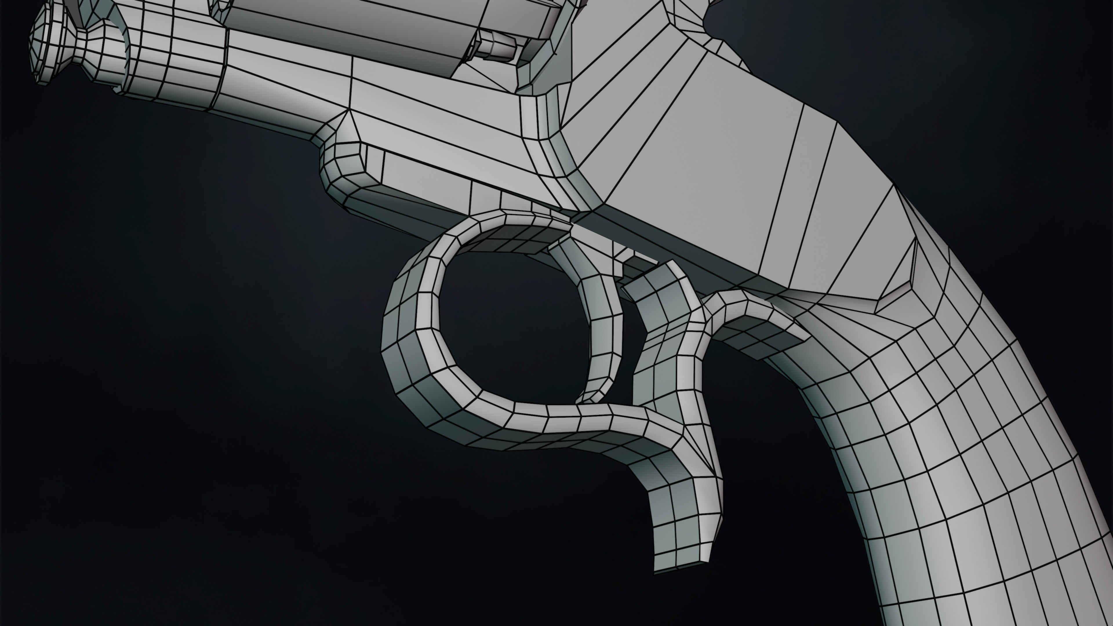 LeMat Revolver Low-poly 3D model_28