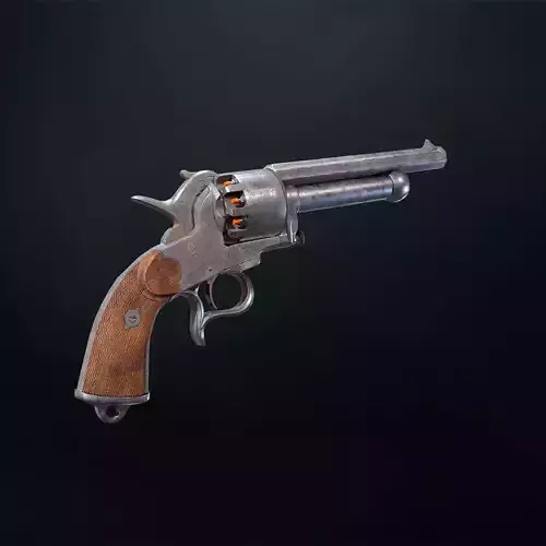 LeMat Revolver Low-poly 3D model