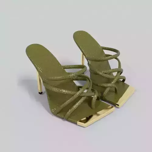 Strappy Leather Heels