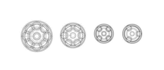 3d printable scale car model power distributors with wire holes 3D print model 5