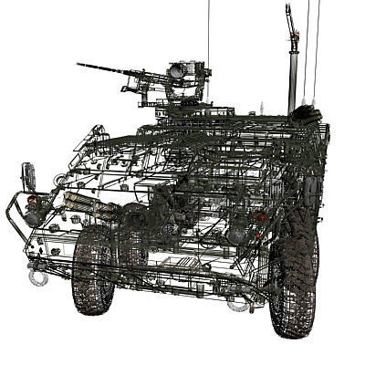 US Army M1127 Reconnaissance Vehicle Stryker RV 3D model_8