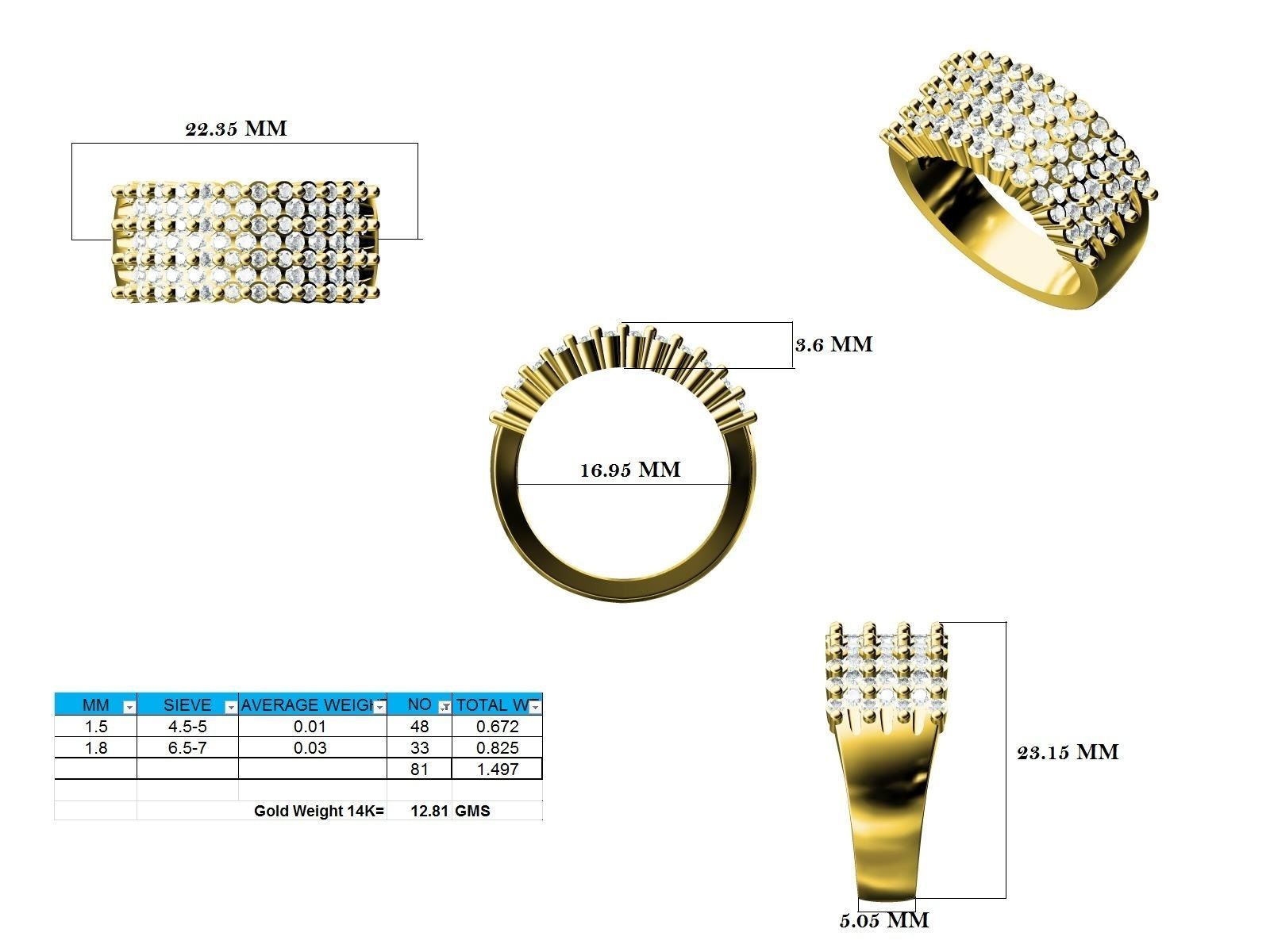 Ring - 137448 3D print model_12