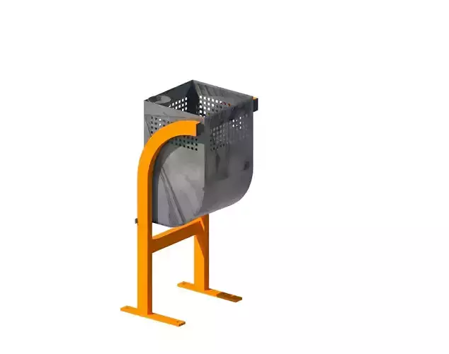 Outdoor trash bin Chrome Vanedum