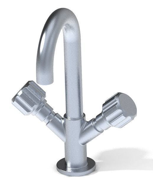 Classic Wash Mixer Tap 3D print model_2