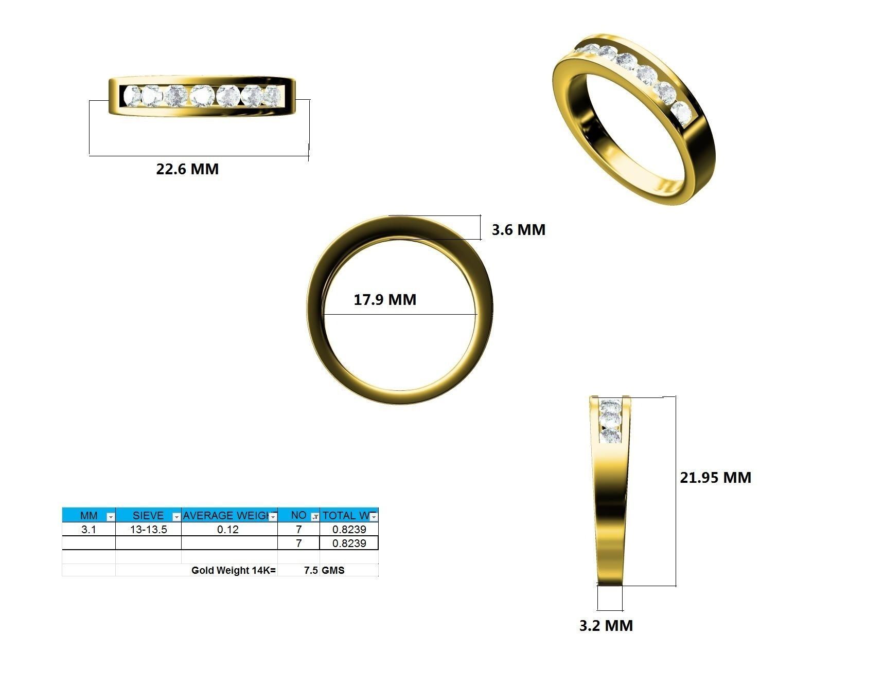 Ring - 137351 3D print model_12