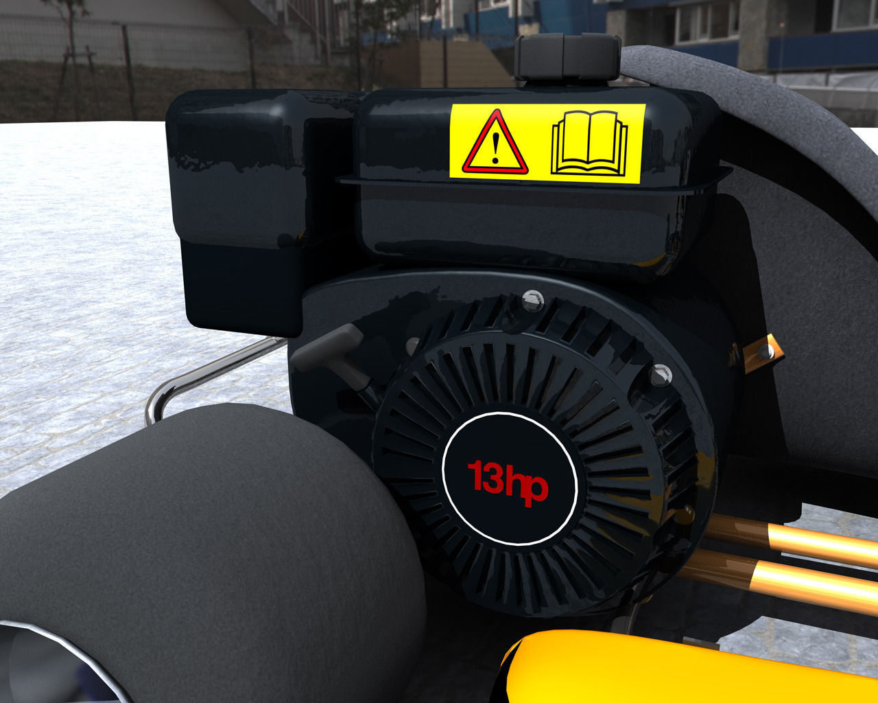 Racing Go Kart GoKart 3D model_4