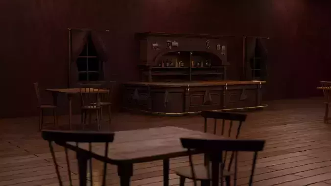 Western Saloon Interior