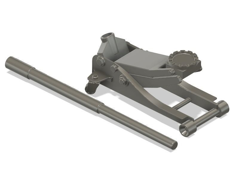 3d printable car jack for model building 3D print model_2