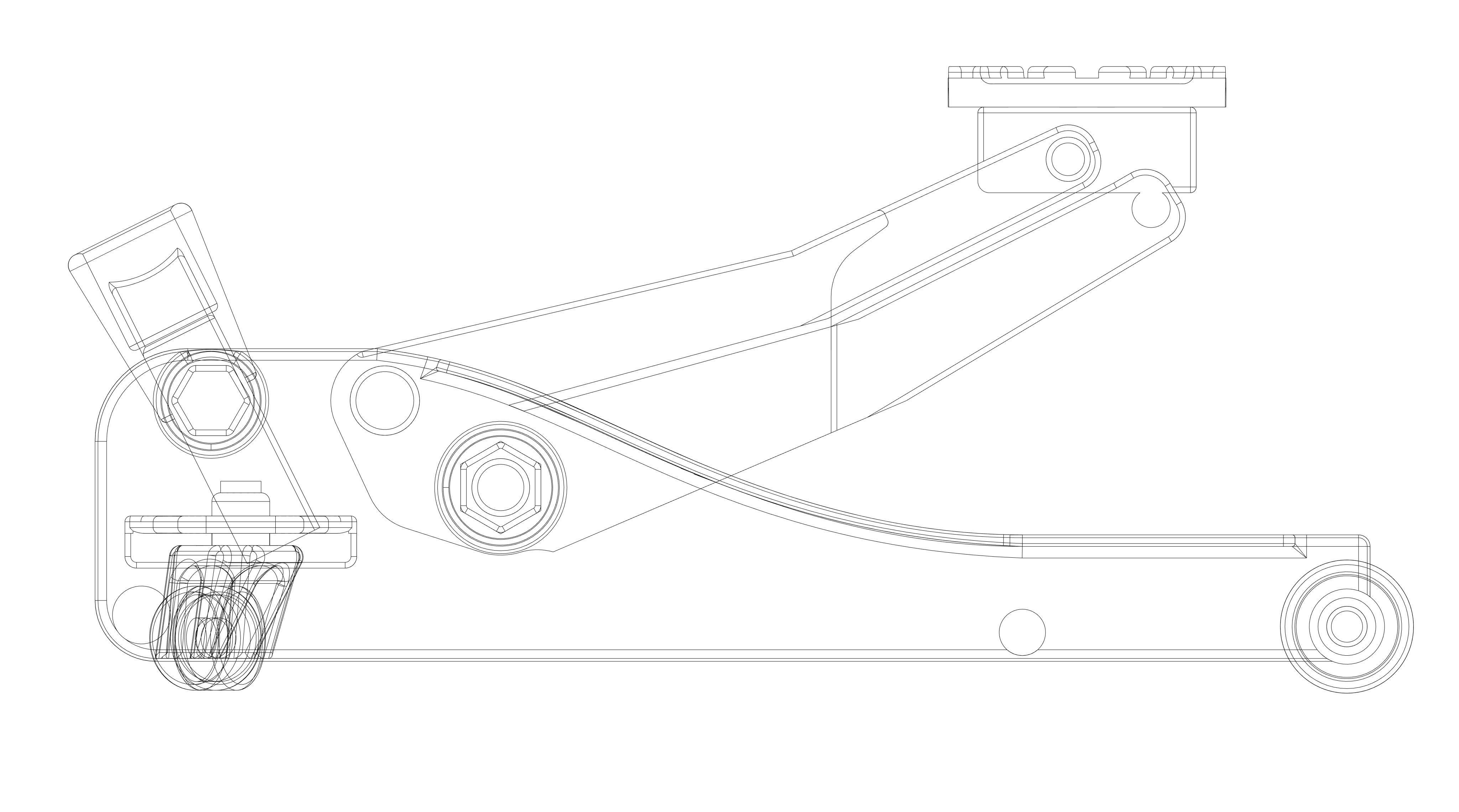 3d printable car jack for model building 3D print model_6