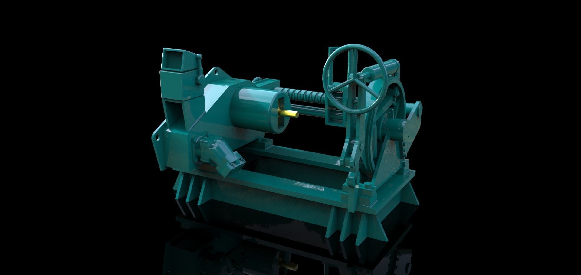 Winch for the rescue cruiser Hermann Marwede 3D print model_4