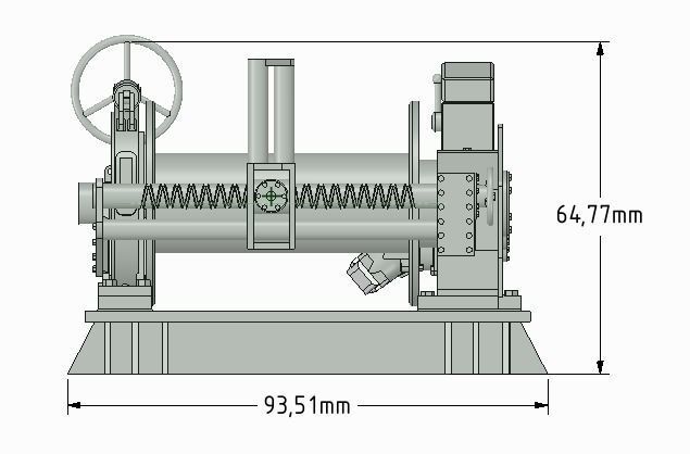 Winch for the rescue cruiser Hermann Marwede 3D print model_6