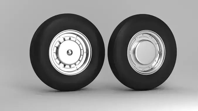 Scooter Wheel Tire  Rim 3d Model 