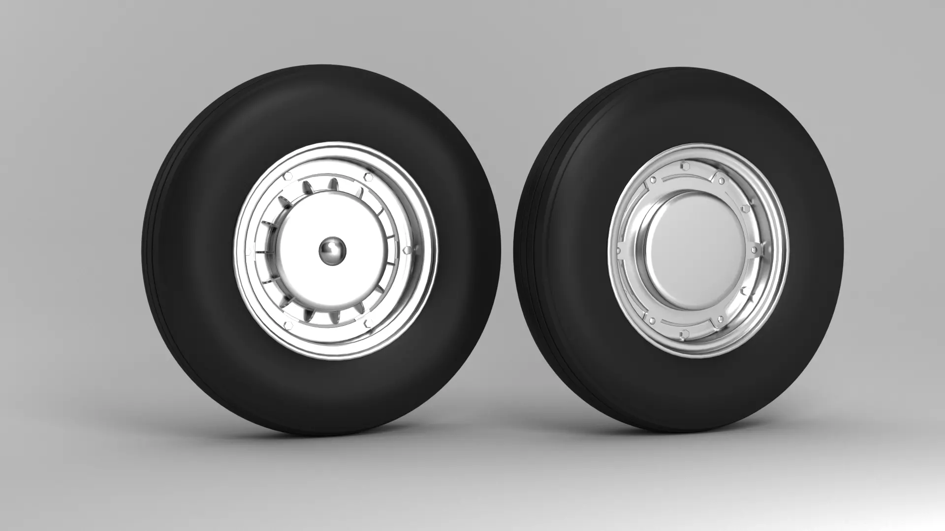 Scooter Wheel Tire Rim 3d Model 3D model