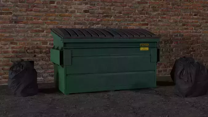 Dumpster trash can