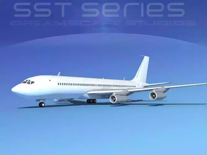 Boeing 707-320 SS Unmarked 2