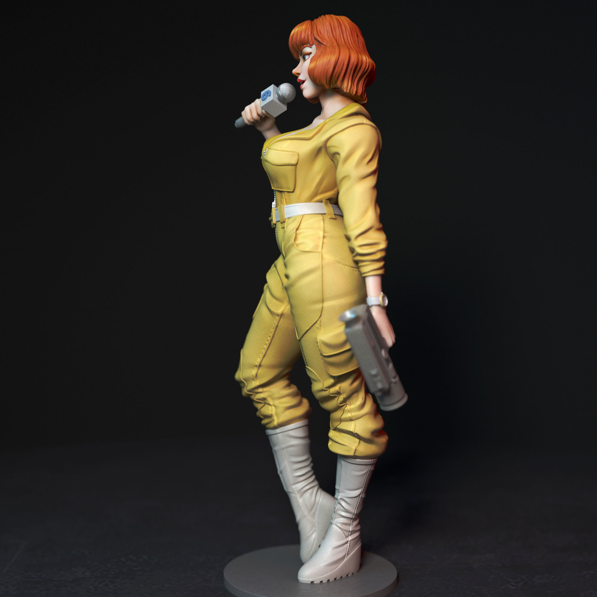 April o Neil 3D print model_4