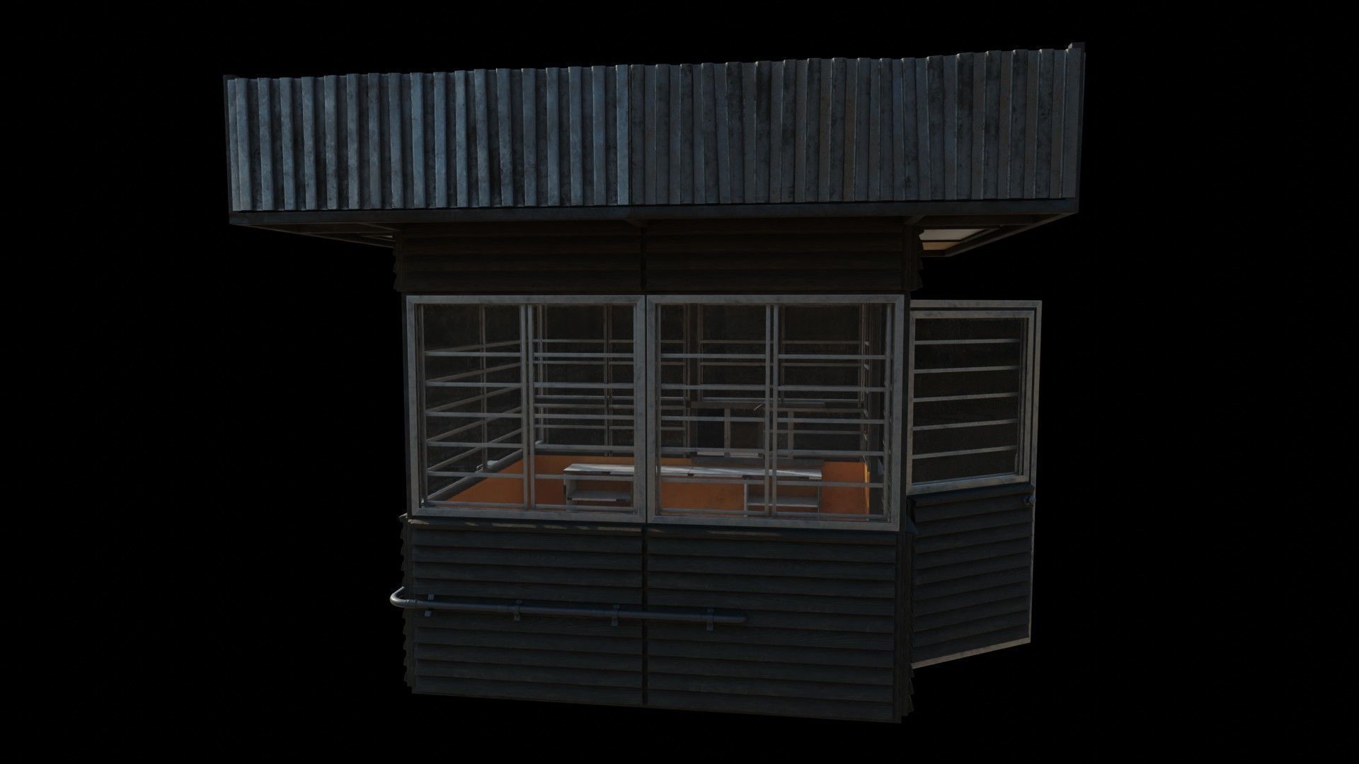 Old Dirty Soviet Kiosk Low-poly 3D model_20