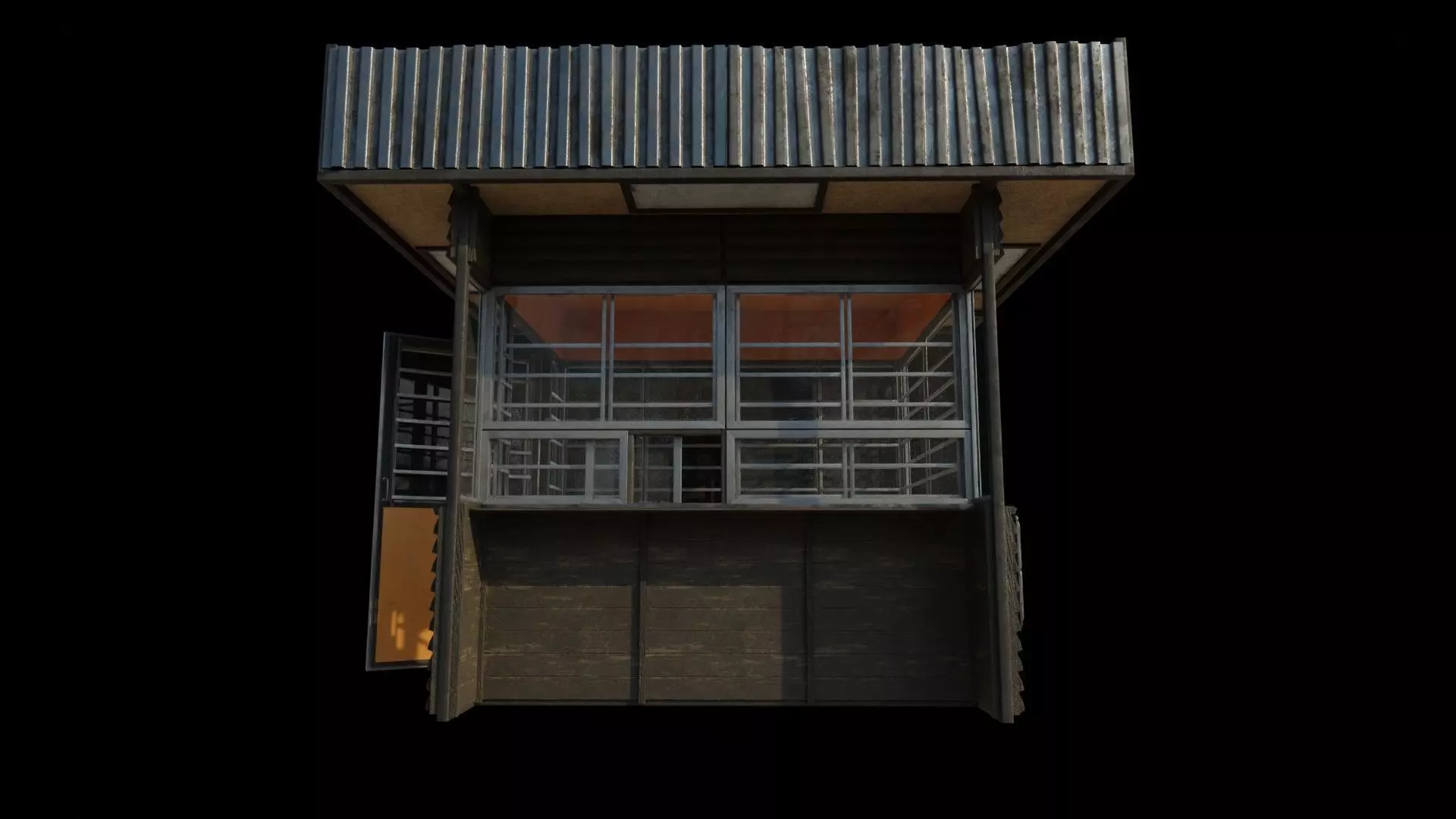 Old Dirty Soviet Kiosk Low-poly 3D model_0