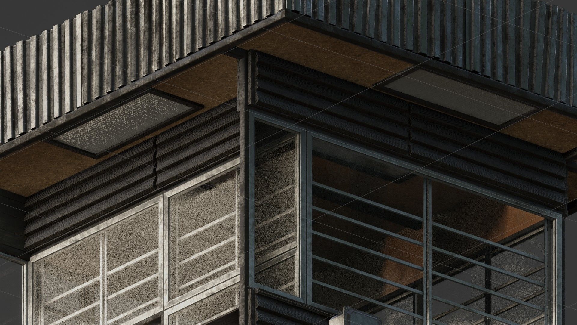 Old Dirty Soviet Kiosk Low-poly 3D model_38