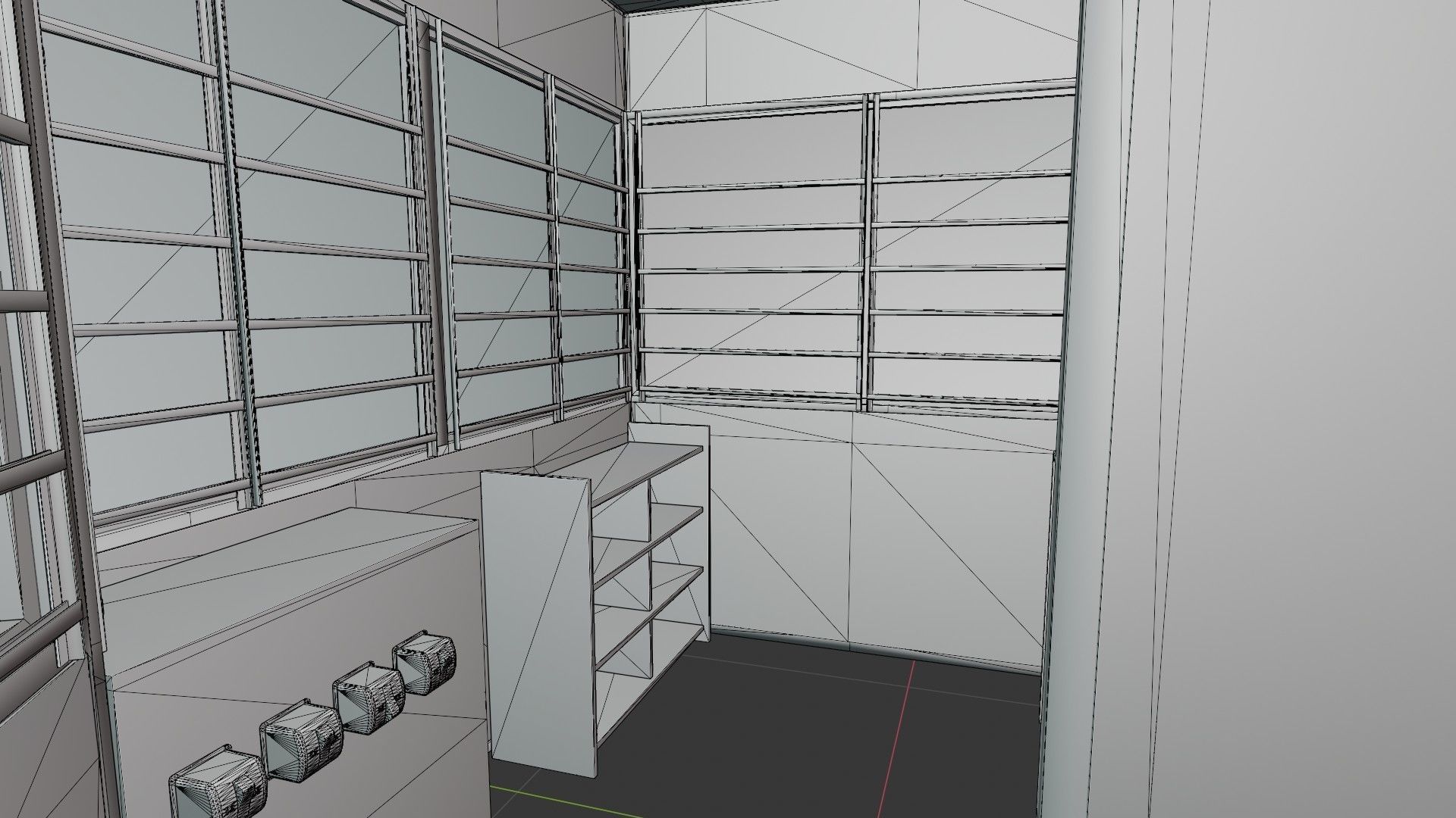 Old Dirty Soviet Kiosk Low-poly 3D model_41