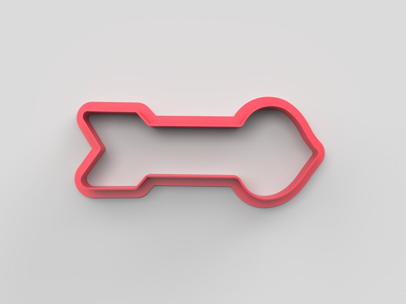 Cookie cutter and stamp - Arrow and love 3D print model_4