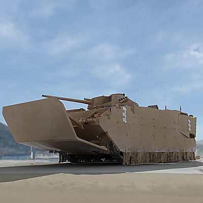US Marine Corps Expeditionary Fighting Vehicle 3D model_9