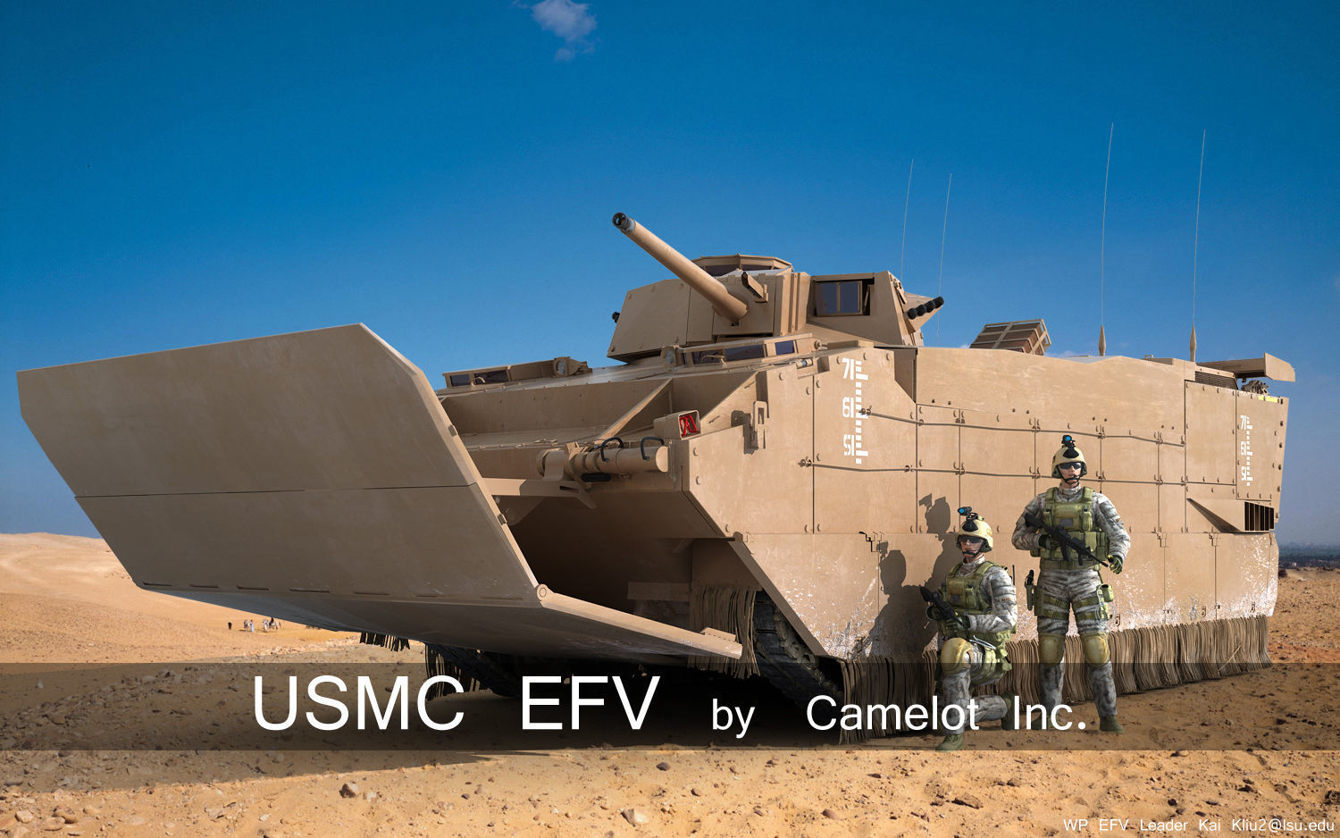 US Marine Corps Expeditionary Fighting Vehicle 3D model_11