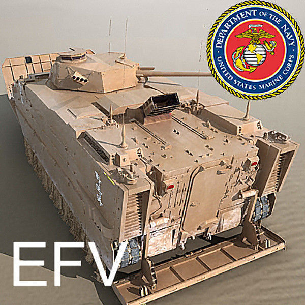 US Marine Corps Expeditionary Fighting Vehicle 3D model_0