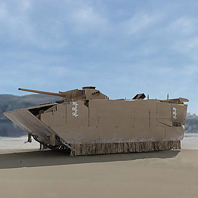 US Marine Corps Expeditionary Fighting Vehicle 3D model_1