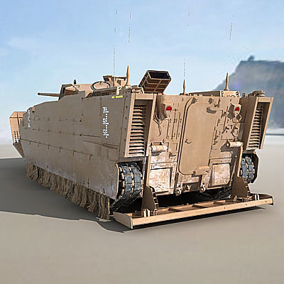 US Marine Corps Expeditionary Fighting Vehicle 3D model_10