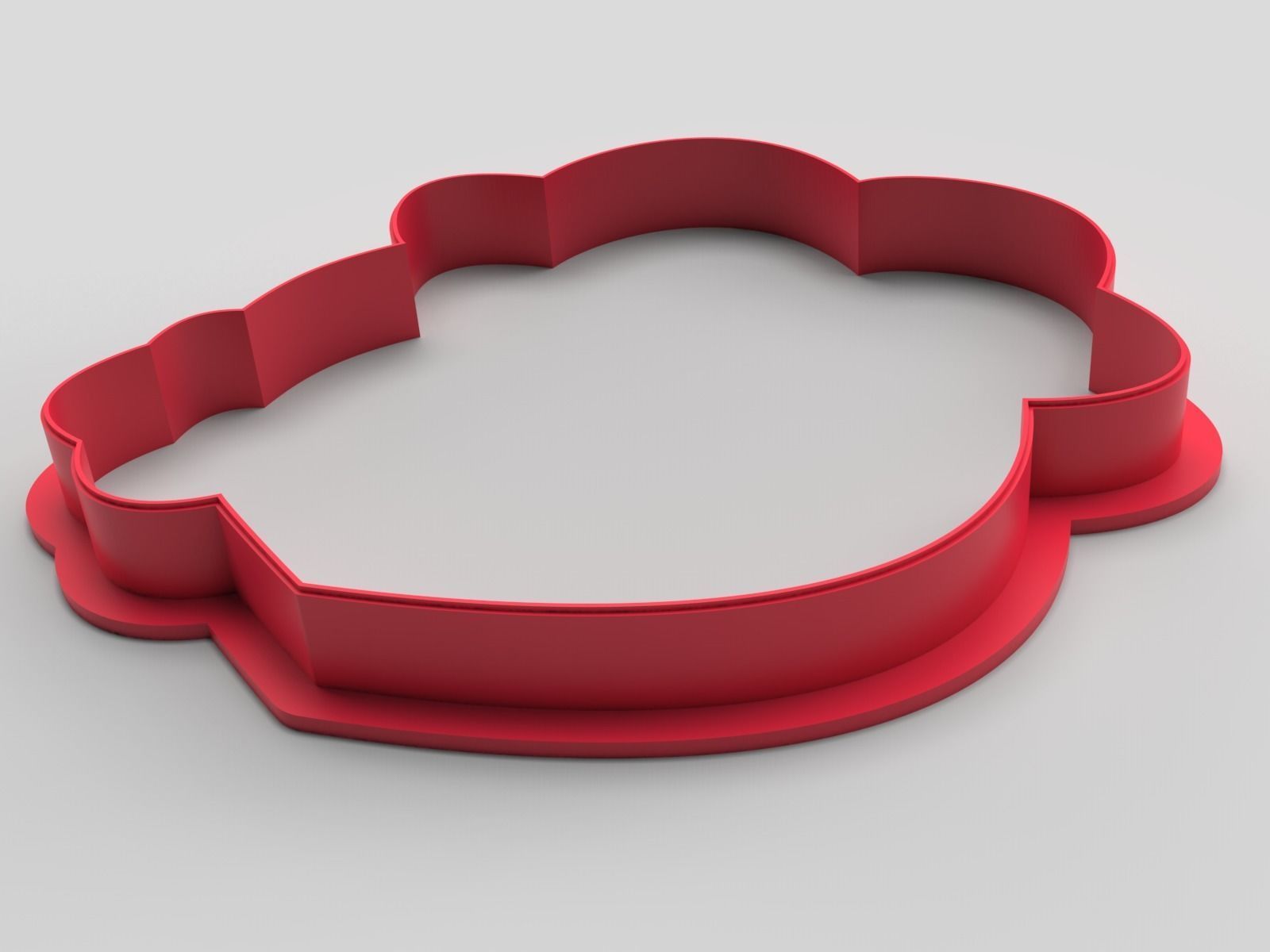 Cookie cutter and stamp - Heart and birds 3D print model_1