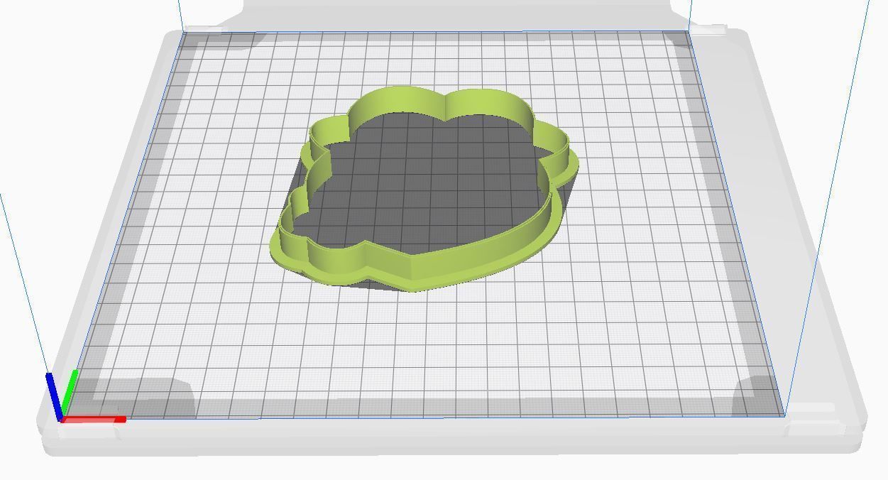 Cookie cutter and stamp - Heart and birds 3D print model_7