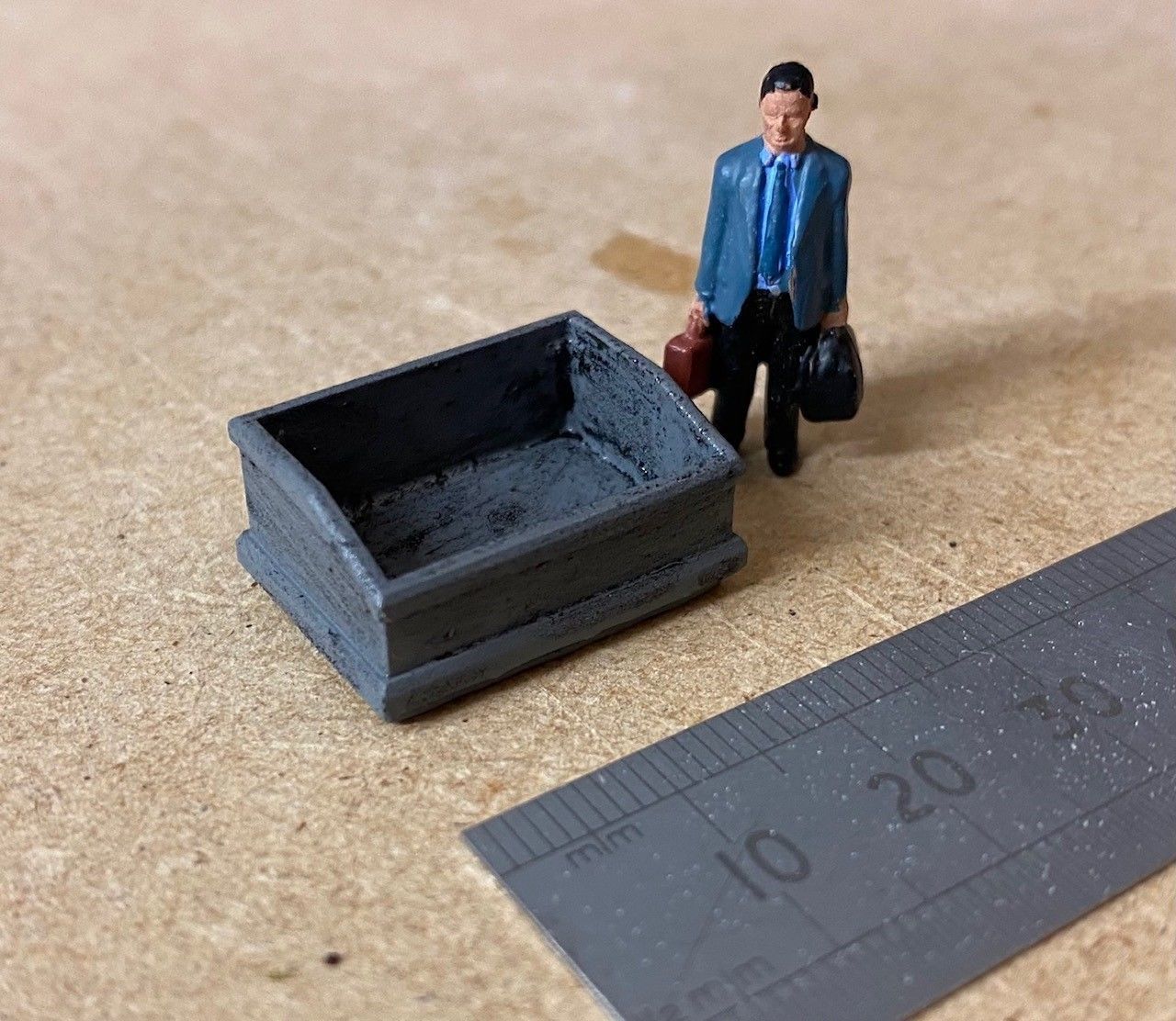 Model Railway Lineside Ballast or Chip Bins 3D print model_14